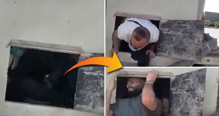 Suriye’den Türkiye’ye geçmeye çalışan 6 kişi, çimento yüklü kamyonun saklı bölmesinde bu türlü yakalandı