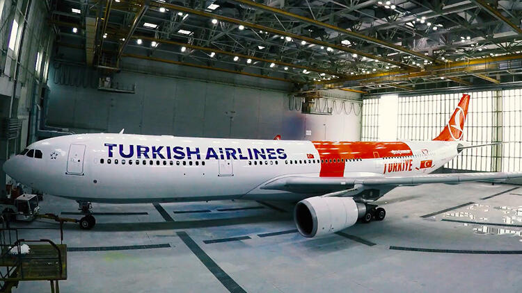 EURO 2020’de A Ulusal Ekibimizi taşıyacak uçak göklerde