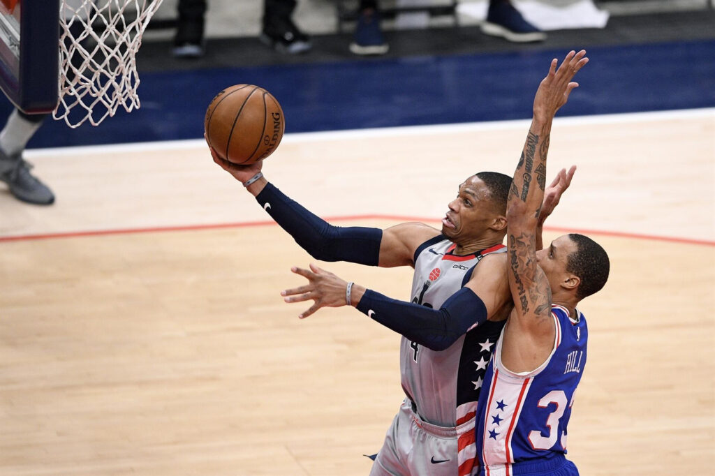 NBA’de Gecenin Sonuçları: Westbrook tarihe geçti! Wizards, 76ers’ı yenerek seride 3-1 öne geçti…