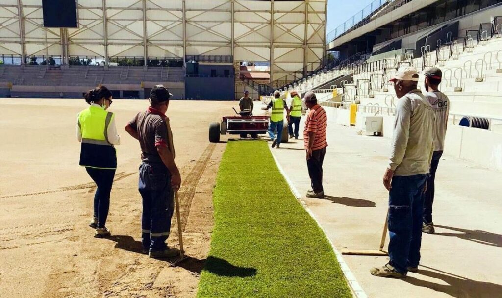Alsancak Stadı’nda çalışmalar devam ediyor