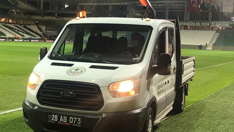 Giresunspor – Galatasaray maçı öncesi şaşırtan görüntü!