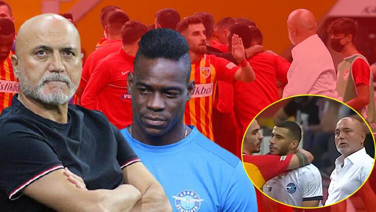 Son Dakika Haberi… Kayserispor-Adana Demirspor maçında gergin anlar! Hikmet Karaman, Belhanda ve Balotelli…
