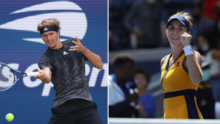 ABD Açık’ta Alexander Zverev, Belinda Bencic ve Emma Raducanu çeyrek finale yükseldi