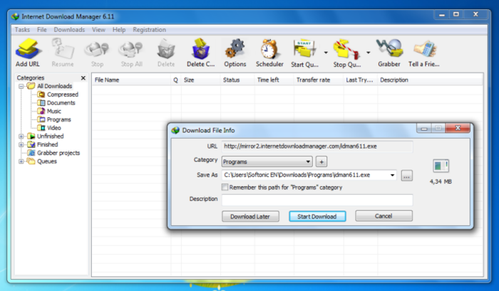 Internet Download Manager programı indir