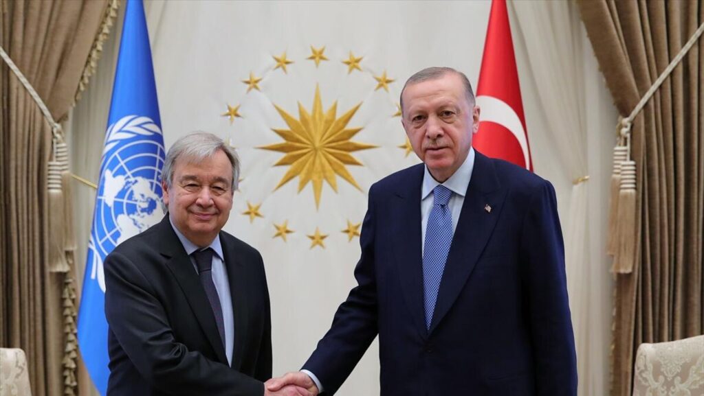 Erdoğan, BM Genel Sekreteri Guterres ile telefon görüşmesi gerçekleştirdi